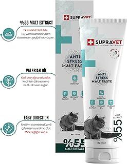 Supravet Anti Stress Relax Paste Sakinleştirici Kedi Macunu 100 gr (Şekersiz) (%55 Extra Malt)