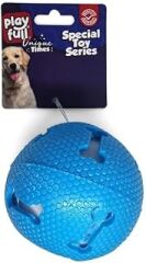 PF-4004-Playfull Işıklı Kemik Desenli Plastik Top Köpek Oyuncağı 7,5 Cm