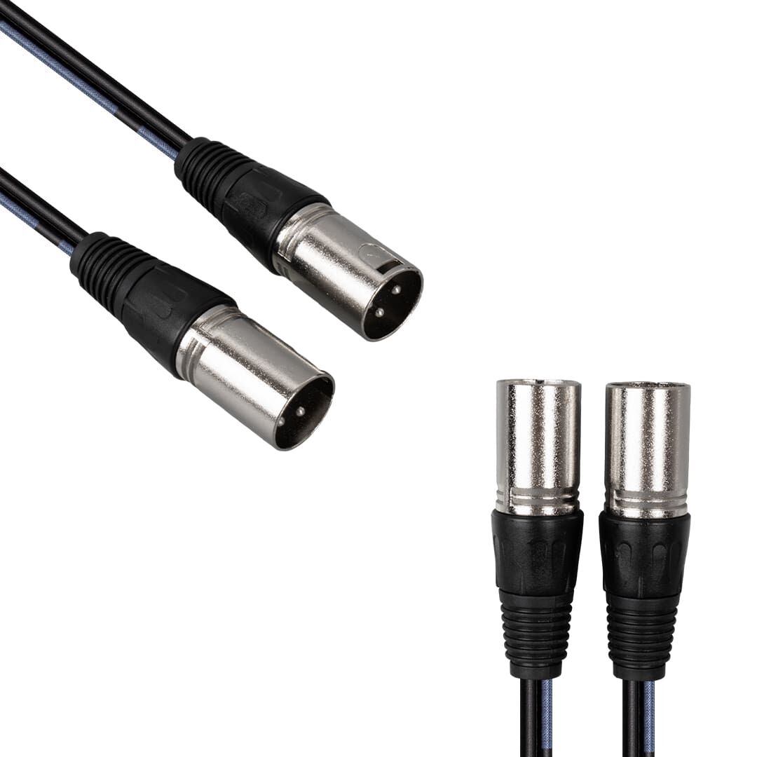 PM-17973 2 XLR DİŞİ 2 RCA ERKEK 3 METRE KABLO