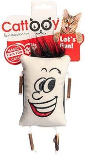 Cattooy Fun Education Toy MR.MATATABİ EL YAPIMI ÇINGIRAKLI PELUŞ KEDİ OYUNCAĞI (BEYAZ)