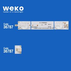 5984 36787X3 KJ39D12-ZC14F-07 303KJ390037 3 ADET LED BAR (BÖLÜNMÜŞ 6 ADET)