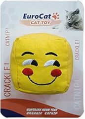 Eurocat Kedi Oyuncağı Gülen Smiley Küp 6 cm