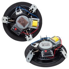 MV-18042 12 CM 6 WATT SİYAH TRAFOLU METAL KASA ALÇIPAN HOPARLÖR (DELİK ÇAPI 15 CM)