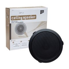 MV-18042 12 CM 6 WATT SİYAH TRAFOLU METAL KASA ALÇIPAN HOPARLÖR (DELİK ÇAPI 15 CM)