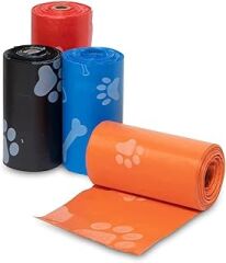 Sogex Köpek Kaka Poşeti Kaka Torbası 4'lü Set Sızdırmaz ve Yırtılmaya Dayanıklı Kaka Poşeti Kedi Kaka Poşeti Köpek Kalın Kaka Poşeti Atık Torbası 4'lü Set
