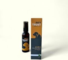 PetTrust Herbal Pet Care Kedi ve Köpekler için Vitamin-D Takviyesi 40ml