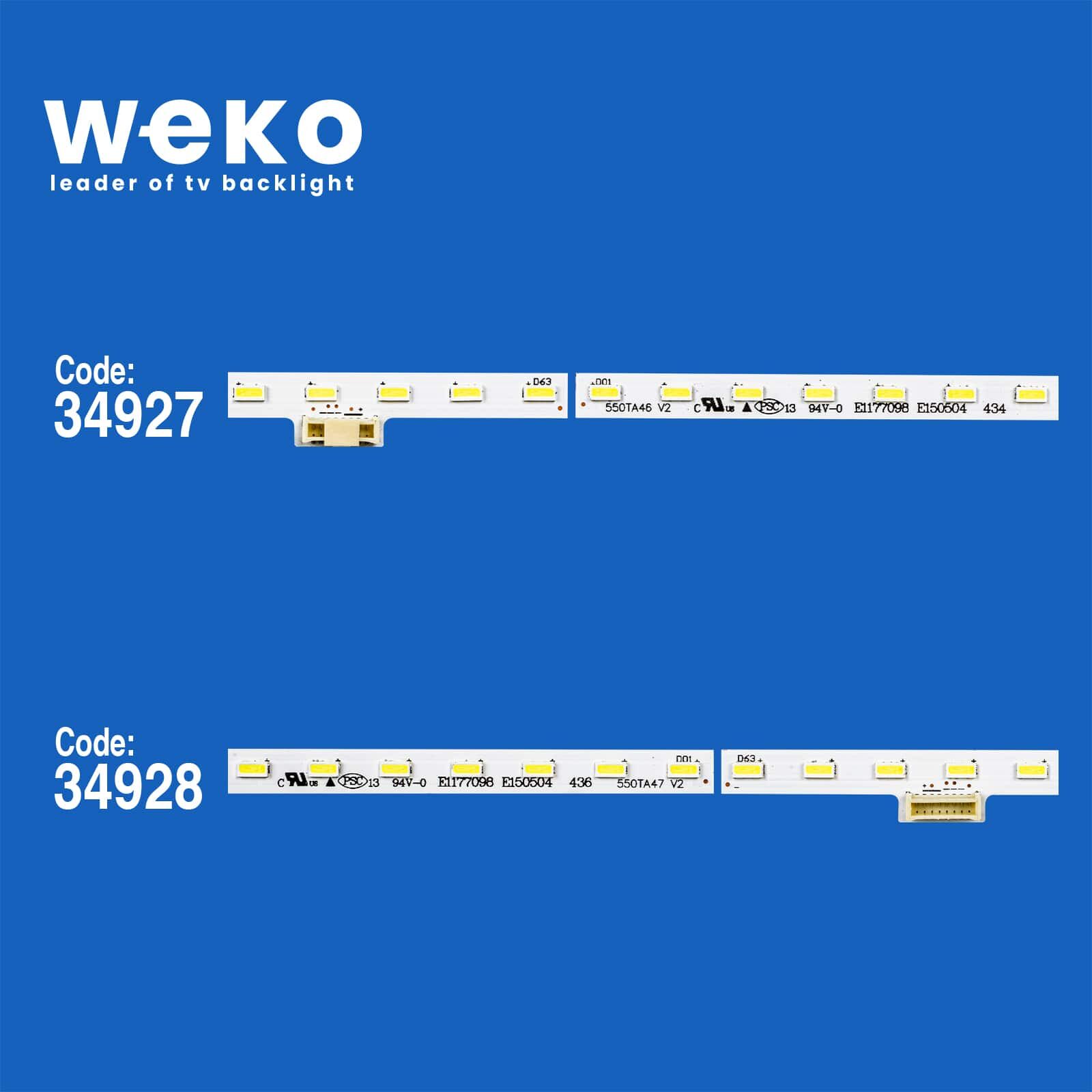 6108 34927X1 34928X1 550TA46 V2 550TA47 V2  2 ADET LED BAR (63LED)