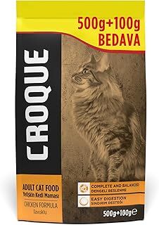 Croque Tavuklu Yetişkin Kedi Maması 500+100gr