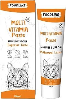 Foodline MultiVitamin Kedi Malt Macun 100 gr, Kediler için Bağışıklık Sistemini Destekleyici