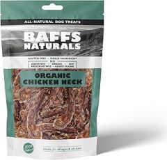 Baffs Naturals Tavuk Boyun 100% Doğal Köpek Ödül Maması 100 gr… (100 Gr x 1 Adet)