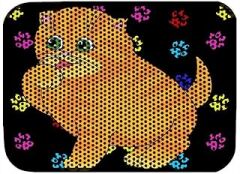 Miapet Elekli Desenli Kedi Tuvalet Önü Paspası 60 x 45 cm Tombul Kedi