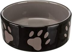 Trixie 24532 Ayaklı seramik kase, 0.8 l/ø 16 cm, Kahverengi/Taupe