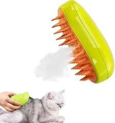 Hoala Hoala Buharlı Kedi Ve Köpek Tarağı, Evcil Hayvan Tüy Temizleme Ve Masaj Tarağı, Yumuşak Başlıklı Pratik Buharlı Kedi Tüy Toplama Tarağı