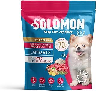 Solomon Yetişkin Küçük Irk Kuzu'lu Süper Premium Köpek Maması 1,5 kg Hipoalerjenik - Düşük Tahıllı