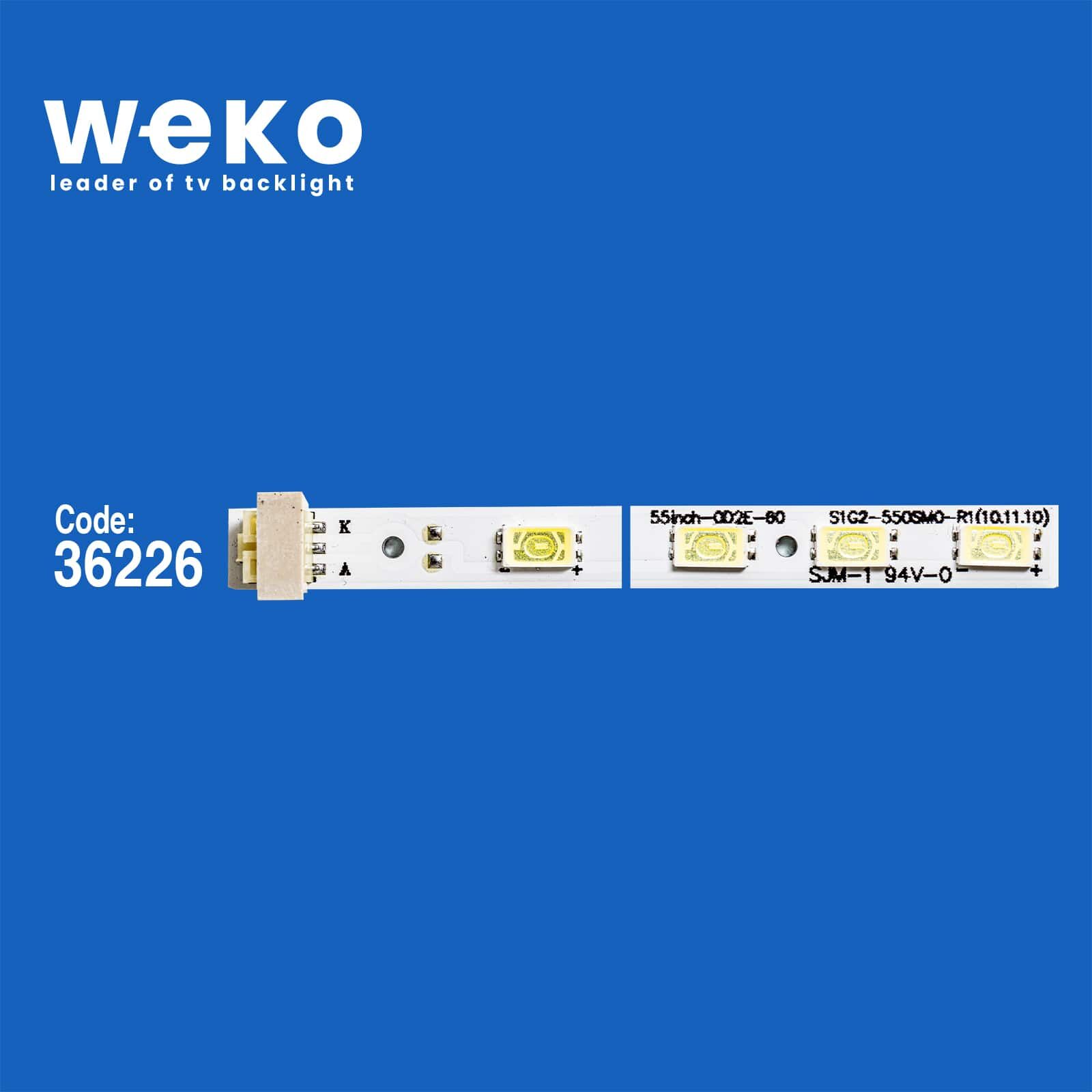 6238 36226X4 STS550A26_60LED_REV.3_5630PKG_100830 4 ADET LED BAR (60LED)