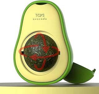 Coverzone Kedi Köpek Oyuncağı Avokado Avokado Kedi Çimi Topu Catnip Avokado Kedi Nanesi Oyuncağı Cat & Dog Toys 6x4 cm