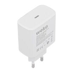 WK-21440 S11-C 25 WATT BEYAZ ŞARJ BAŞLIK ADAPTÖRÜ + TYPE-C TO TYPE-C KABLO (NO:9T)