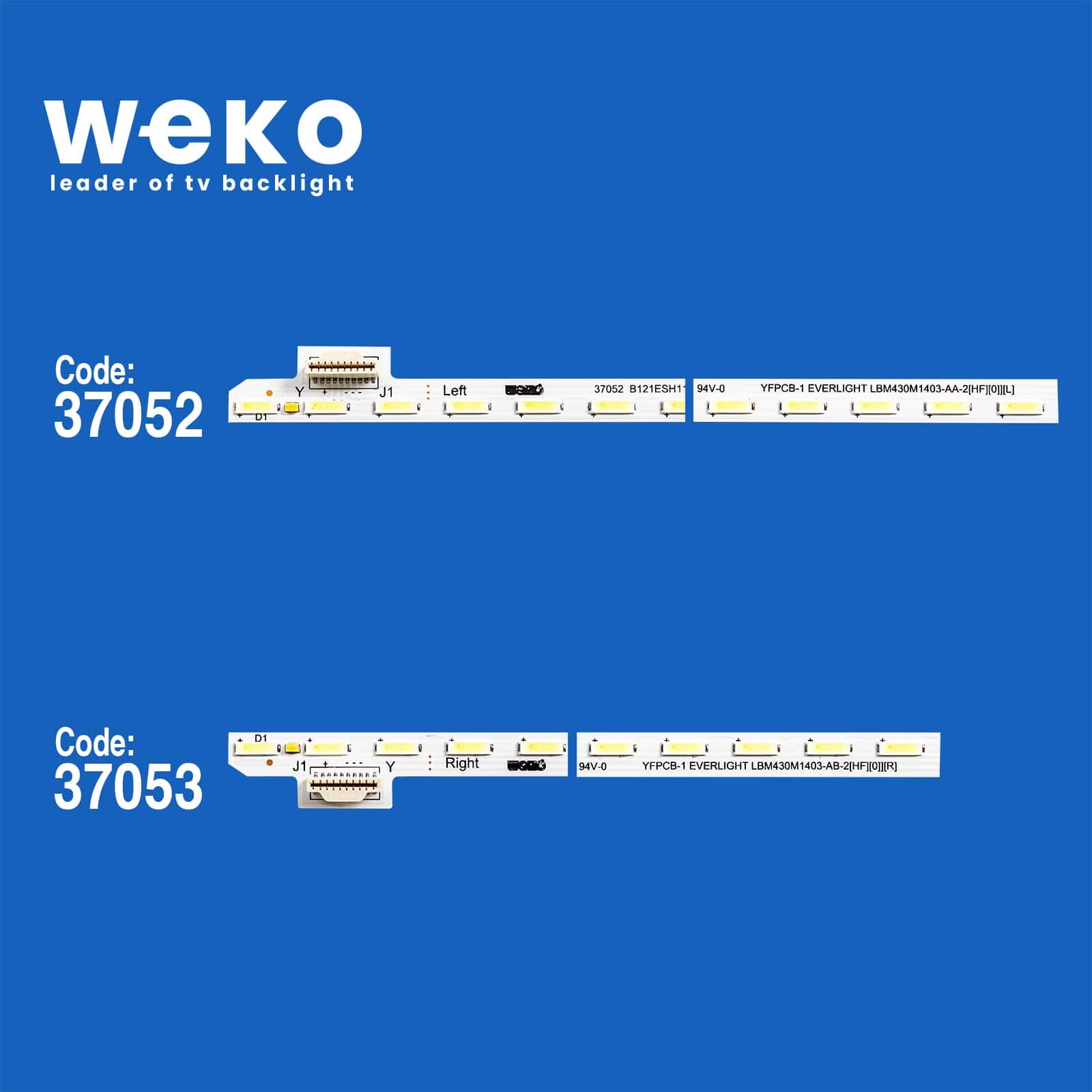 6315 37052X1 37053X1 LBM430M1 403-AA/AB 2 ADET LED BAR (42LED)
