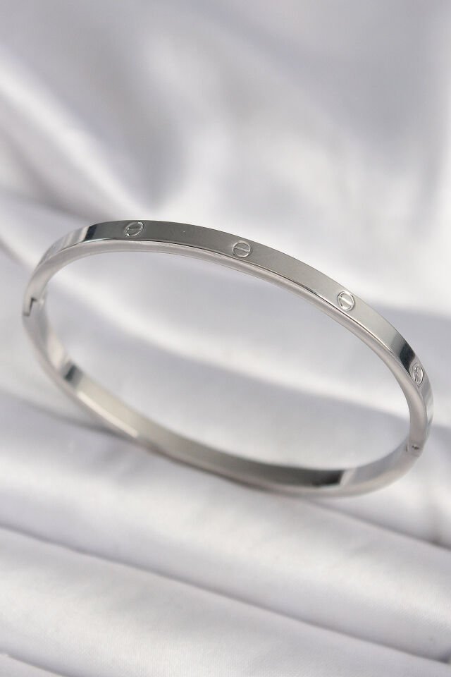 316L Çelik Gümüş Renk Cartier Model Kadın Bileklik