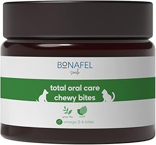 Bonafel Smile Kedi ve Köpekler için Nane ve Yeşil Çay Özlü Yumuşak Çiğneme Tableti