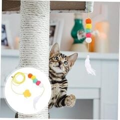 Kyrotech 2 adet Pupa Kedi Oyuncağı Kendinden Yapışkanlı, Elastik İpli, Evcil Hayvan Malzemeleri, Kedi Oyuncağı, Asılı Kedi Oyuncağı, Kedi Salıncak Oyuncağı, Evcil Hayvan Oyuncak, Kedi Oyun Oltası