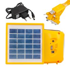PM-33399 TEK PANELLİ ŞARJLI SOLAR IŞILDAK AYDINLATMA SETİ