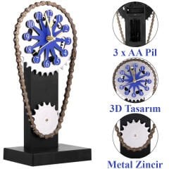 SN-25310 DÖNEN ZİNCİR DİŞLİ DEKORATİF SAAT