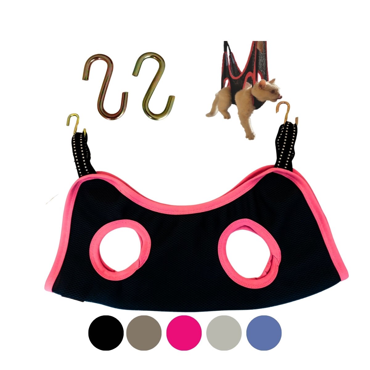 Kedi ve Köpek Bakım Hamağı + 3 lü set Siyah - Xs