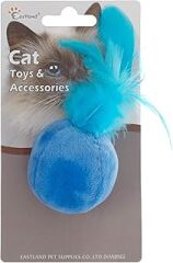 Beeztees Eastland 551157 Kedi Otlu Tüylü Top Oyuncak, 4.5 Cm, Karışık Renkli