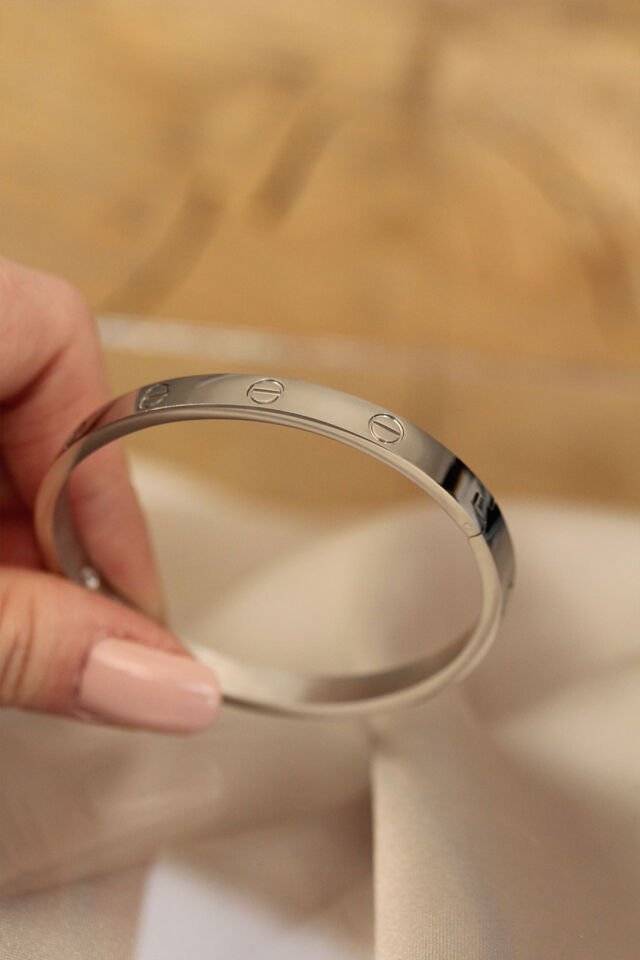 316L Çelik Özel Seri  Silver Renk Bilezik