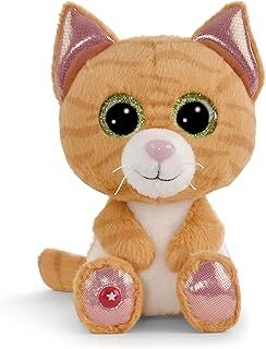 Nici 48698 Soft Toy GLUBSCHIS Cat Tabbrey 15cm Green, 15 cm