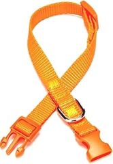 Doggie Ayarlanabilir Özellikli Dokumadan El Yapımı Köpek Boyun Tasması, 1x20-30 cm, Naylon, Turuncu