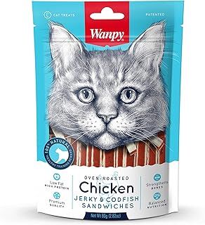 Wanpy Tavuklu&Morina Balıklı Kedi Ödülü 80g