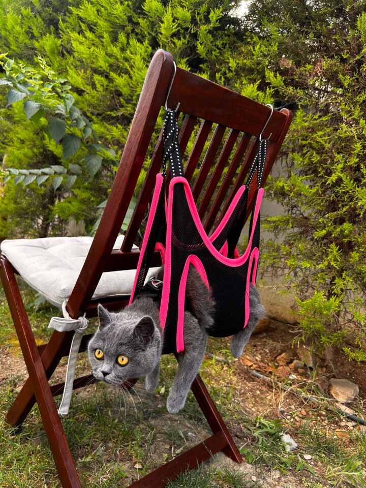 Kedi/Köpek Bakım Hamağı Siyah - S