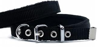 Doggie Polar Pedli Sade Dokuma Boyun Tasması Siyah 1,5x20-25 Cm