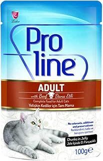 Pro Line Dana Et Et Parçacik Kedi Konserve 100Gr