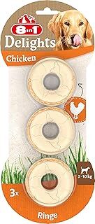 8in1 Delights Rings Halka Kemik 3'lü, 119 gr Köpek Ödülü
