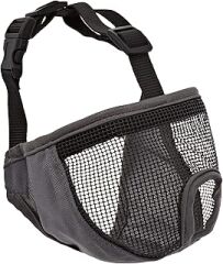 Trixie 17626 Maulkorb für kurznasige Rassen, Polyester, S, grau