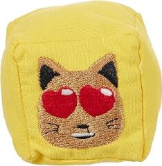 Eurocat Kedi Suratlı Küp Şekilli Kedi Oyuncağı, 6 Cm