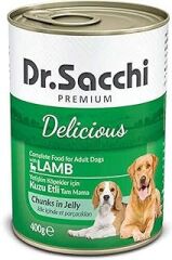 Dr.Sacchi Konserve Köpek Kuzu Etli 400Gr