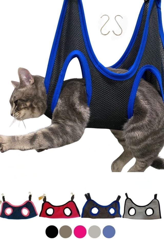 Kedi/Köpek Bakım Hamağı Koyu Gri - Xs