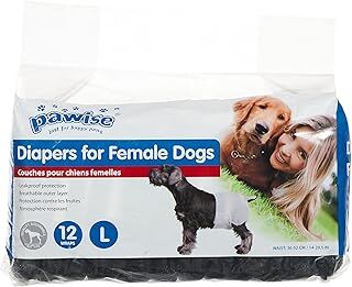 Pawise Köpek Alt Bağlama Bezi L Boy Siyah 12 Adet