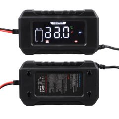 UCOMEN UC-C120501B 12V 6A SİYAH LCD GÖSTERGELİ AKILLI AKÜ ŞARJ CİHAZI