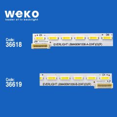 5831 36618X1 36619X1 EVERLIGHT LBM490M1006-A-B 2 ADET LED BAR (60LED)
