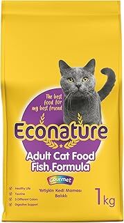 Econature Yetişkin Kedi Mamasi Gurme 1 Kg Sari Ambalaj