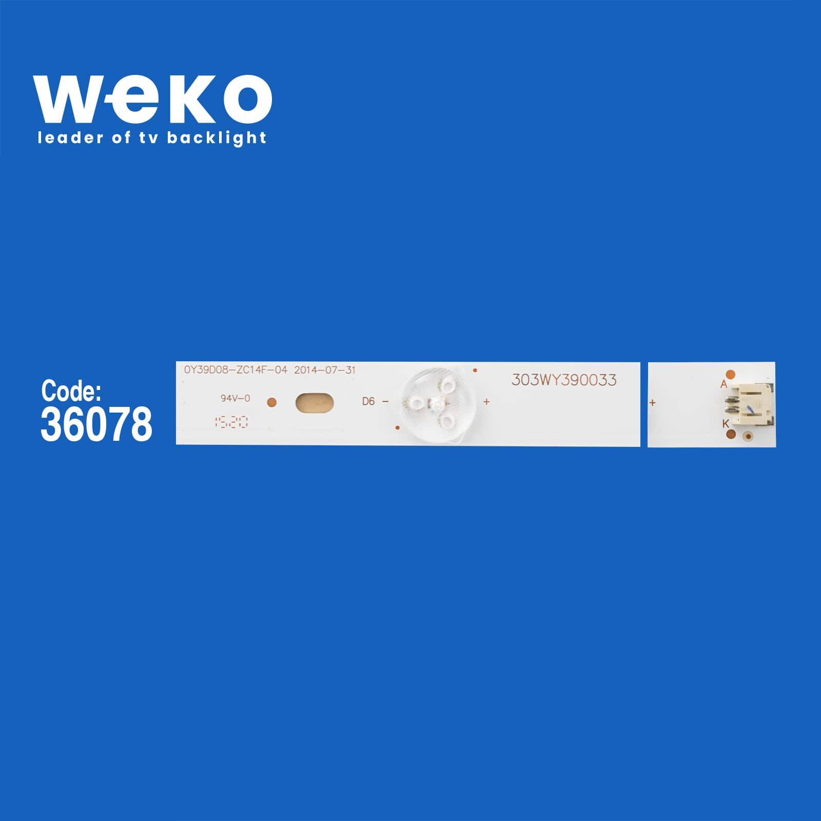 6066 36078X4 0Y39D08-ZC14F-04 303WY390033 4 ADET LED BAR