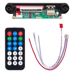 M515 OTO TEYP USB/SD/MIC/BLUETOOTH KUMANDALI MİKROFONLU OTO TEYP ÇEVİRİCİ DİJİTAL PLAYER BOARD (12V-500MA)