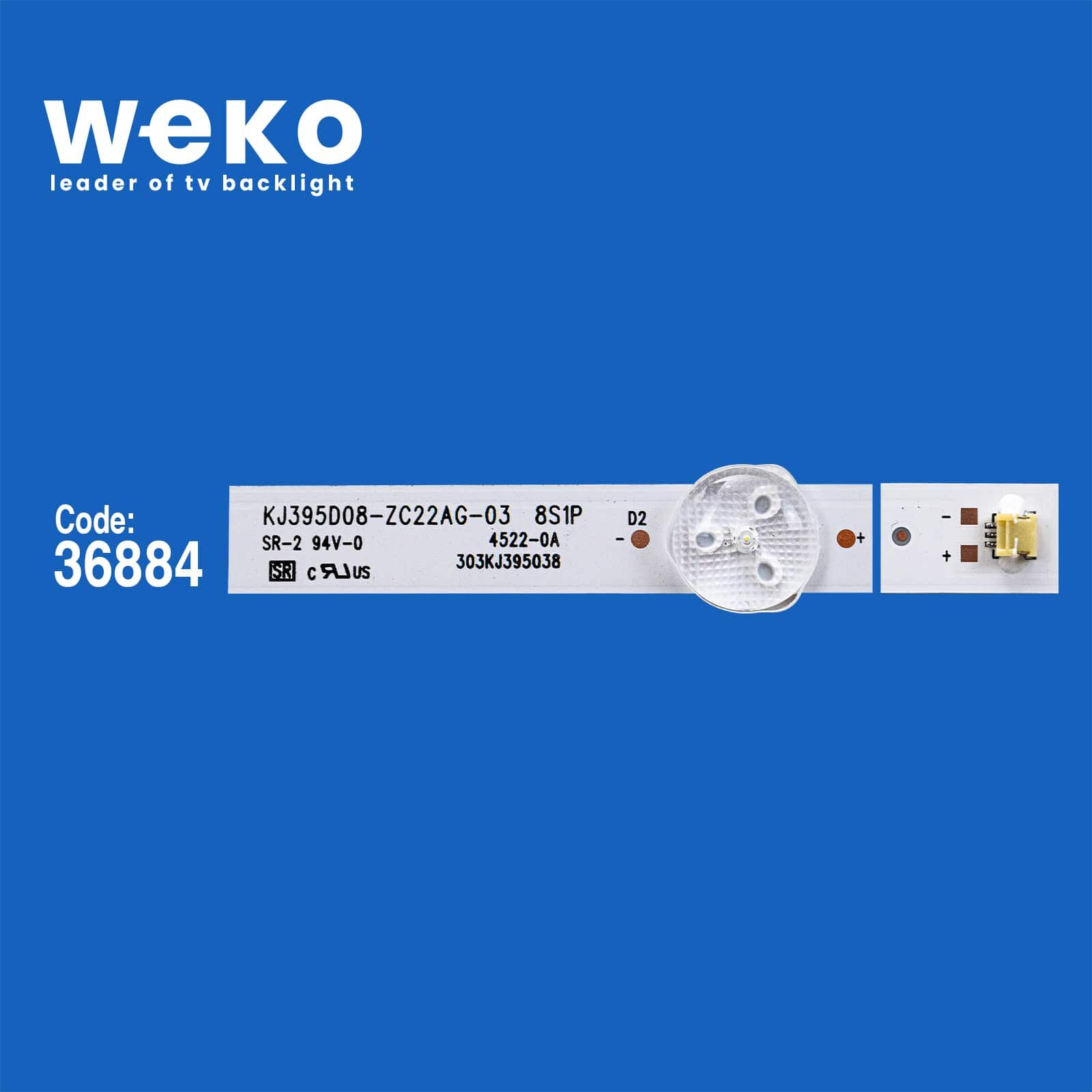 6091 36884X3 KJ395D08-ZC22AG-03 8S1P 303KJ395038 3 ADET LED BAR