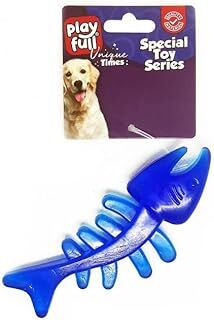 PF-4032-Playfull Balık Kılçığı Şeklinde Plastik Köpek Oyuncağı 13x5 Cm