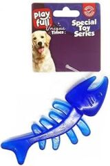 PF-4032-Playfull Balık Kılçığı Şeklinde Plastik Köpek Oyuncağı 13x5 Cm